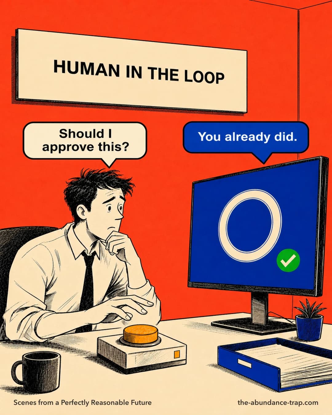 Human in the Loop cartoon