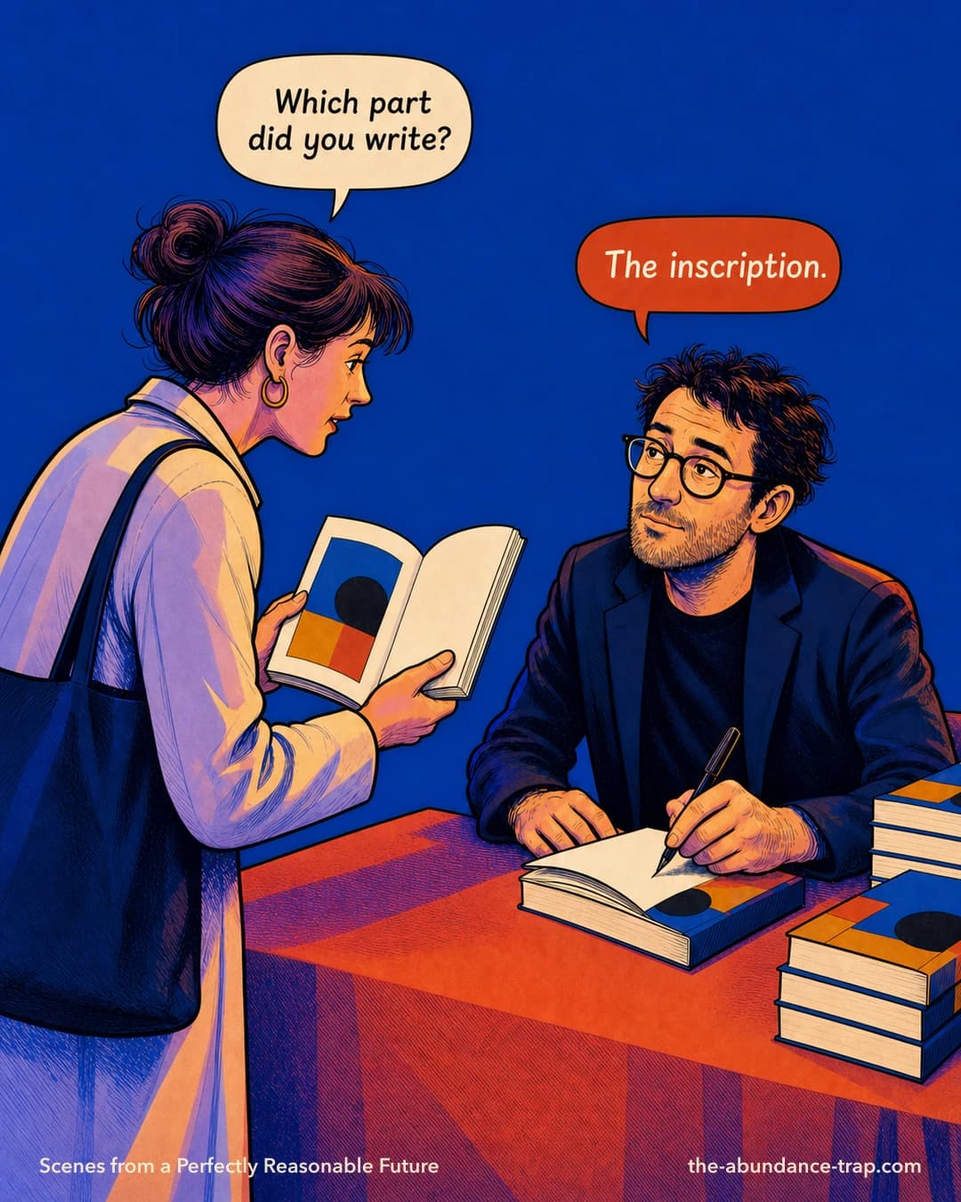 The Book Signing cartoon