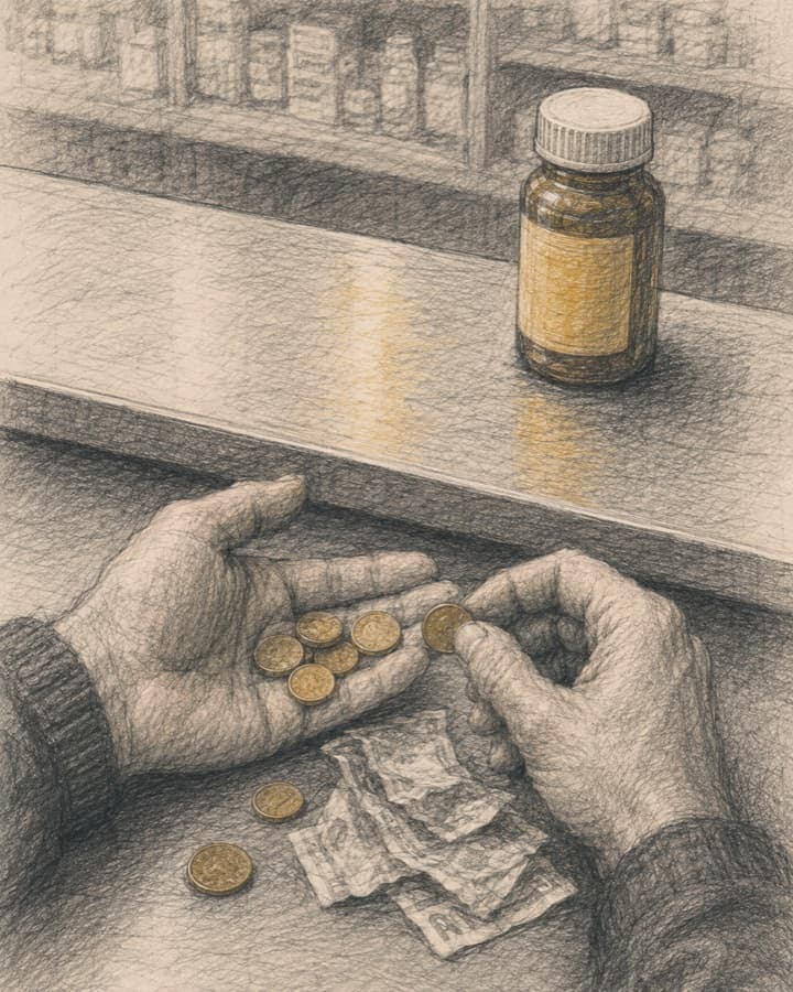 An image representing the cost of something becoming lower