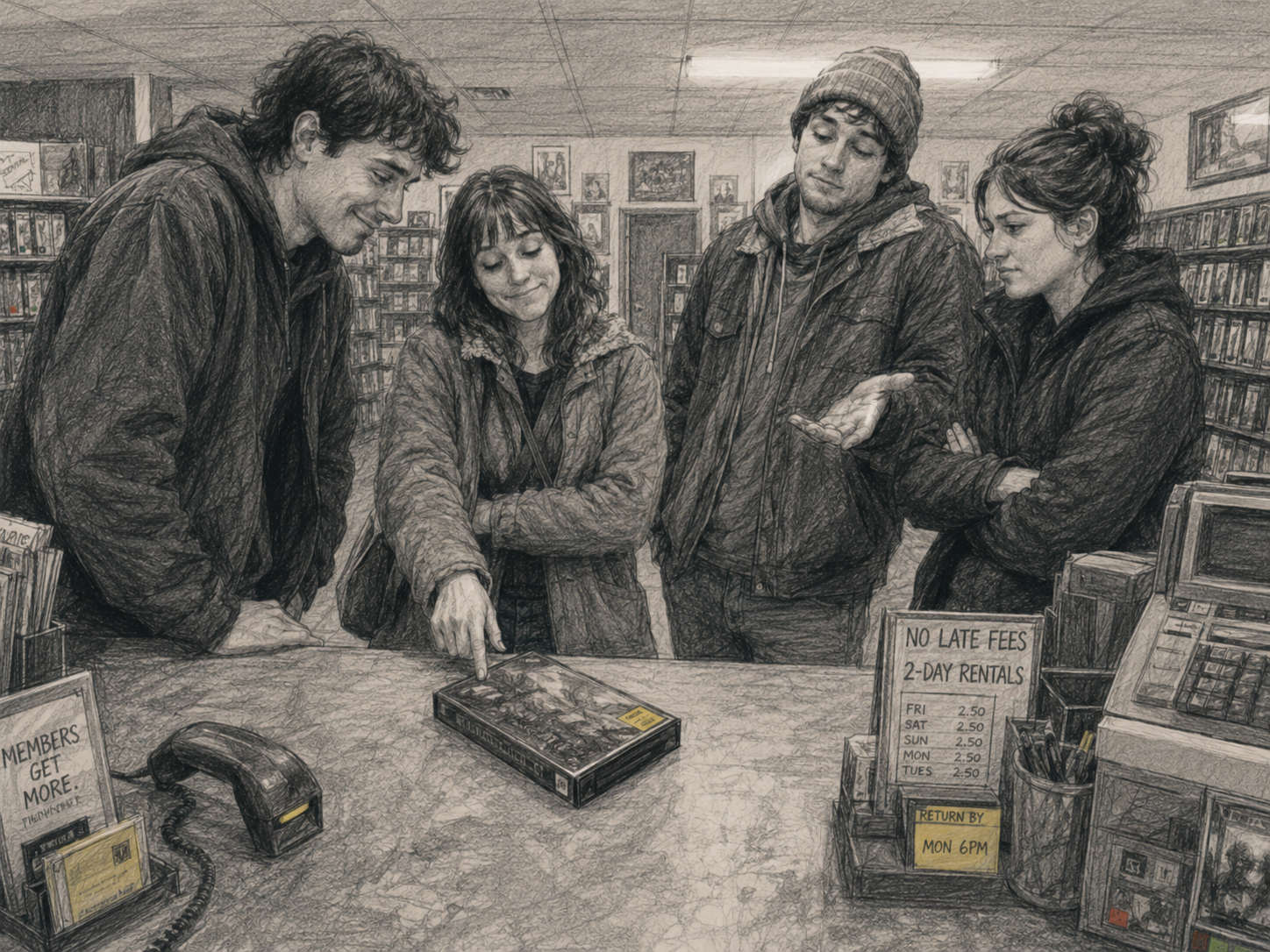 A group debate making the chosen movie feel shared before it starts